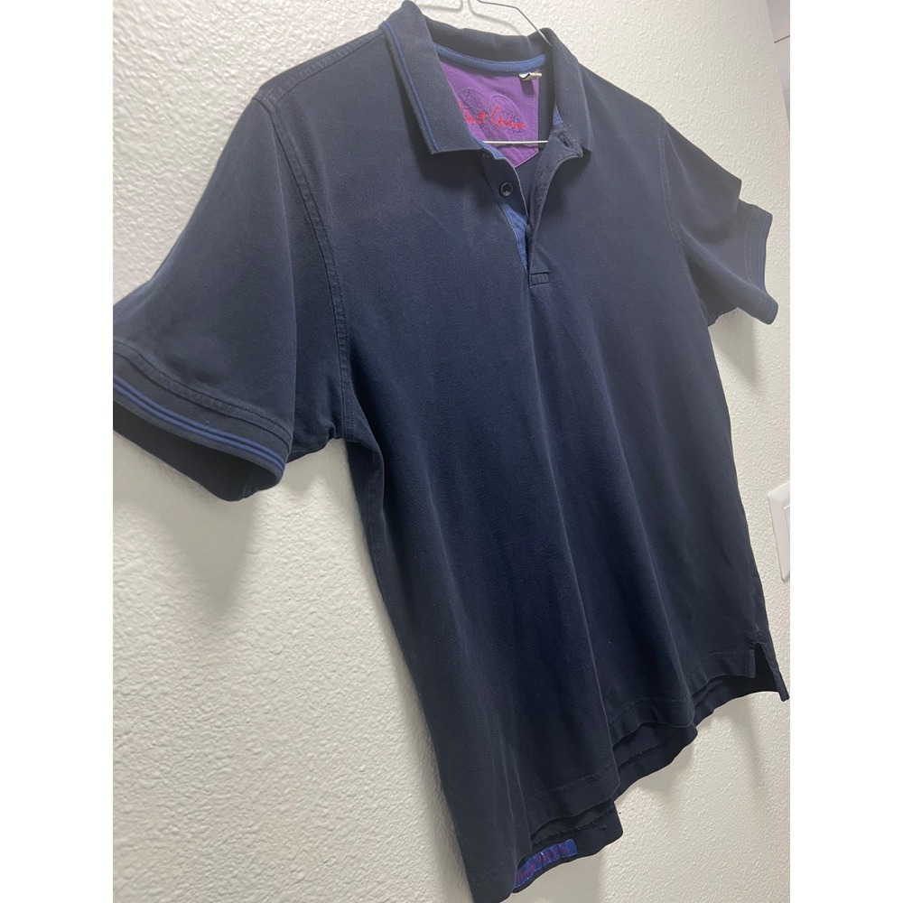 Robert Graham Blue Polo Shirt - Size Medium